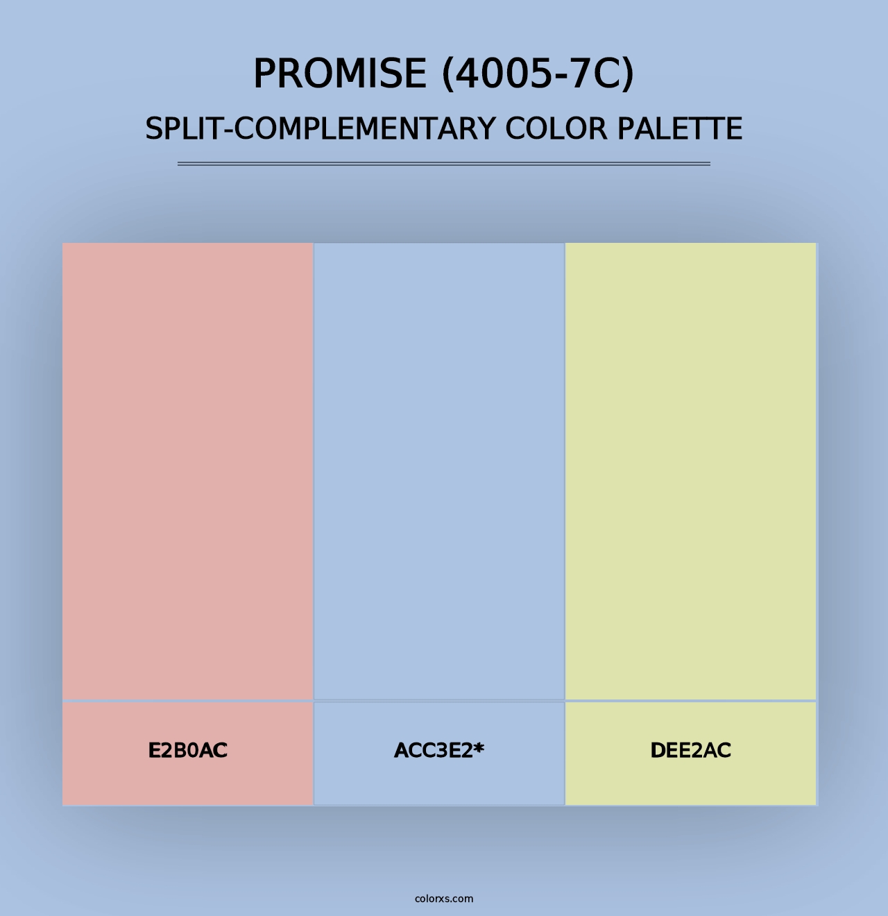 Promise (4005-7C) - Split-Complementary Color Palette