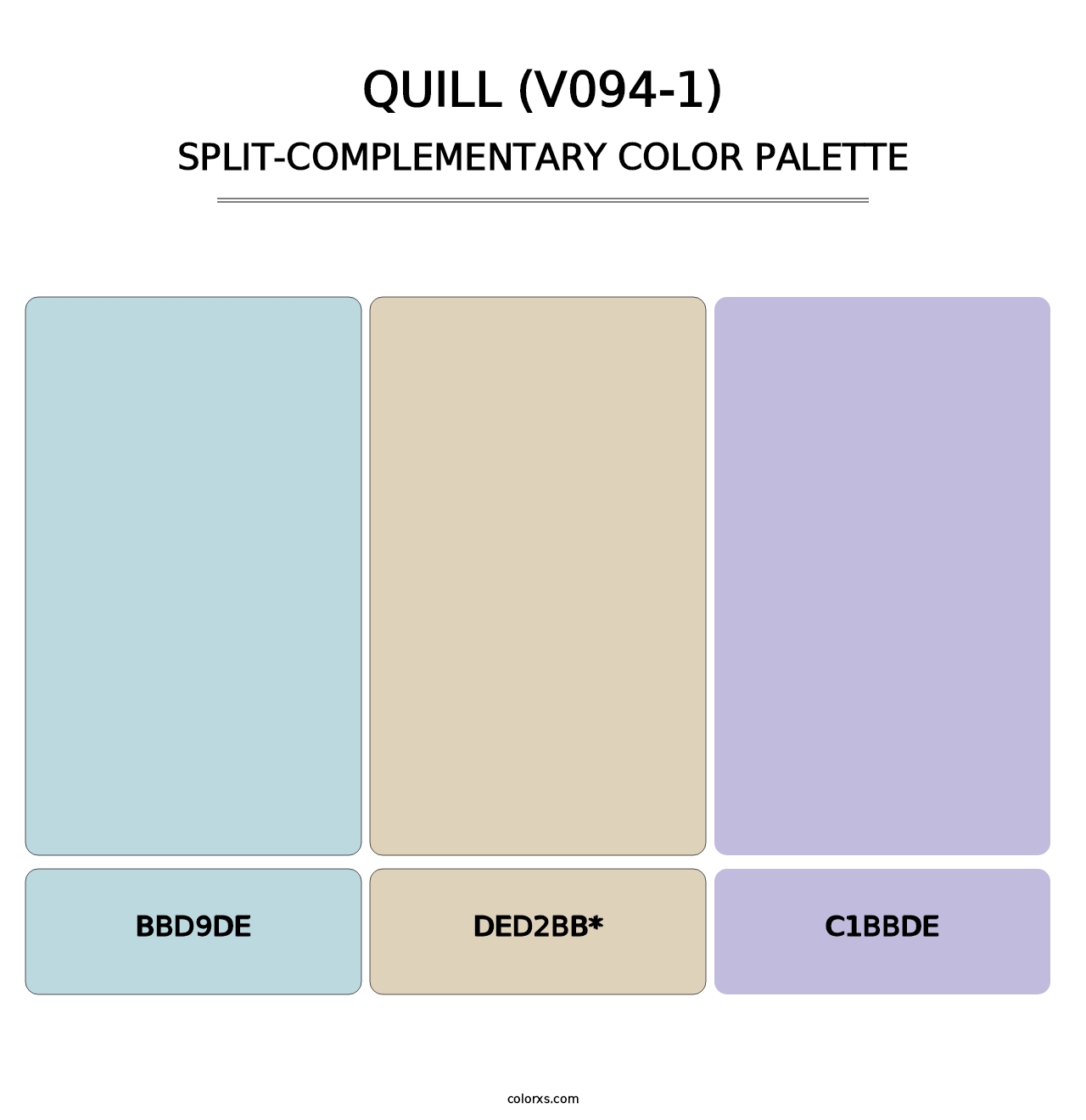 Quill (V094-1) - Split-Complementary Color Palette