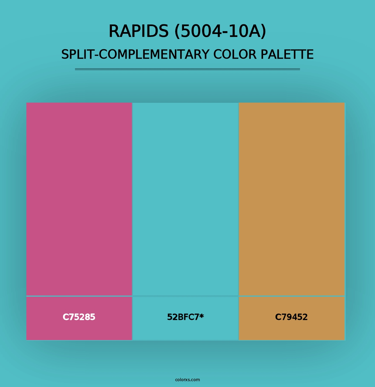 Rapids (5004-10A) - Split-Complementary Color Palette