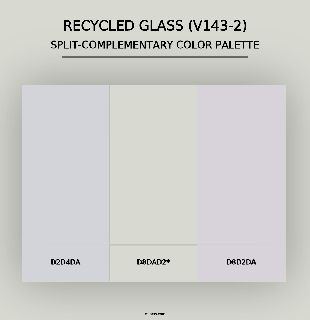 Recycled Glass (V143-2) - Split-Complementary Color Palette