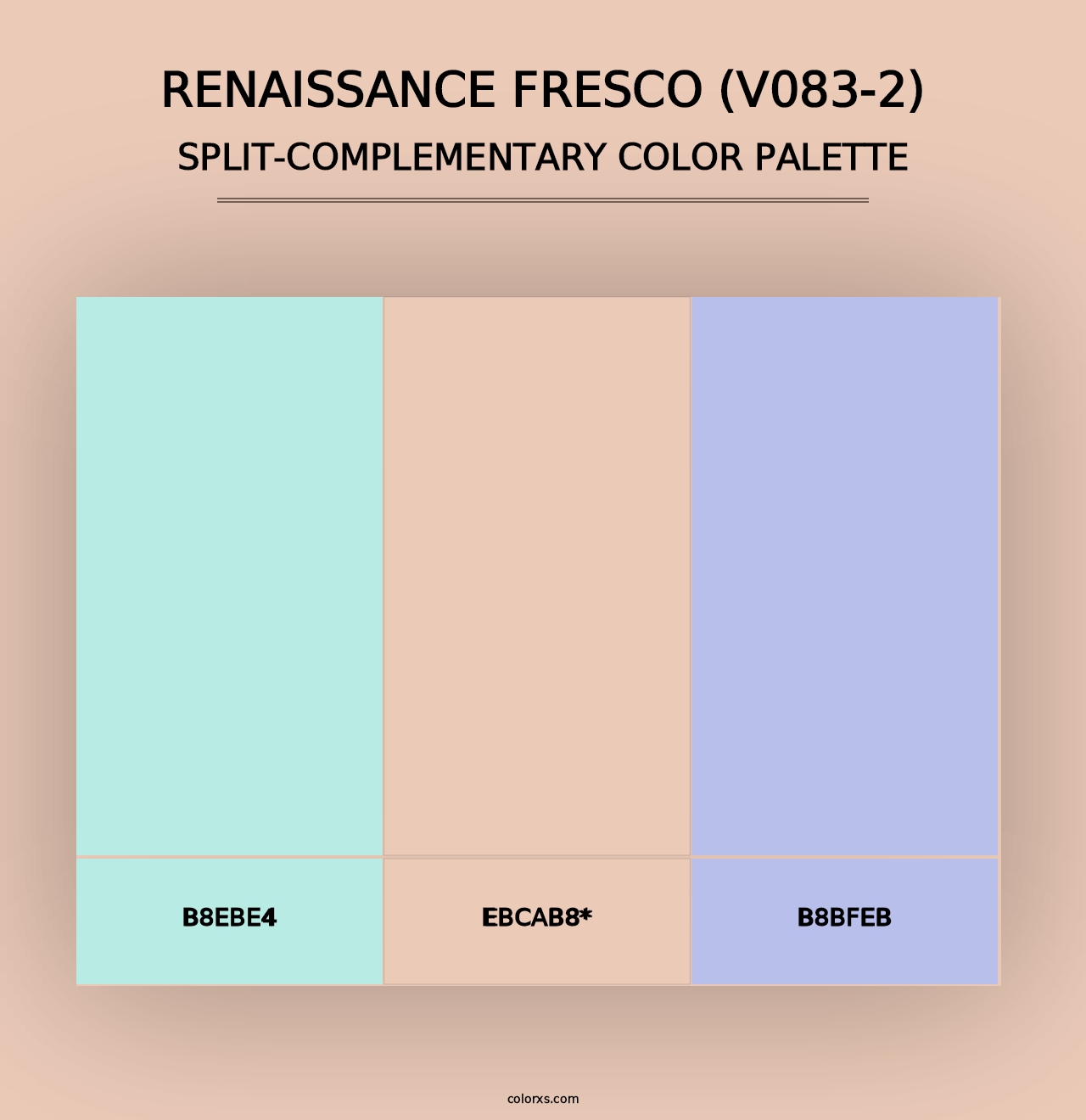 Renaissance Fresco (V083-2) - Split-Complementary Color Palette