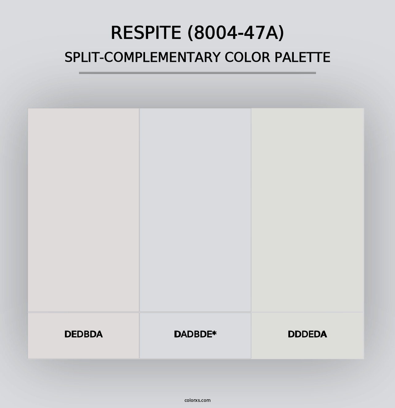 Respite (8004-47A) - Split-Complementary Color Palette