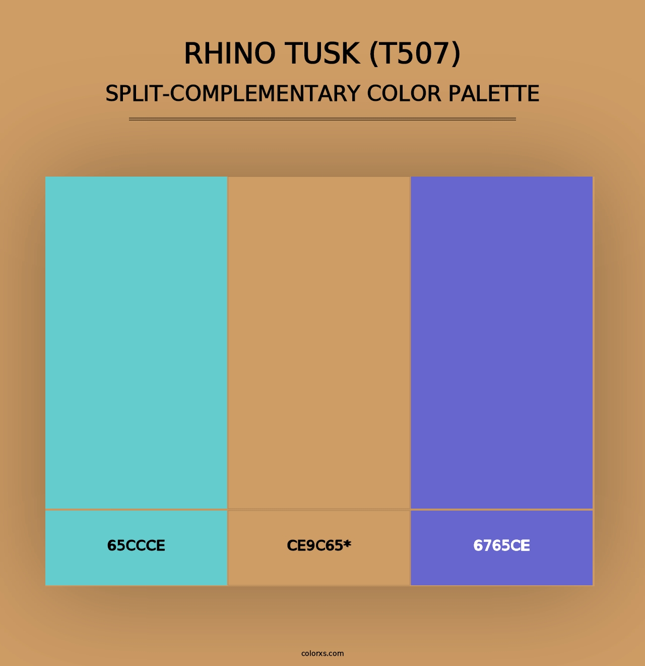 Rhino Tusk (T507) - Split-Complementary Color Palette