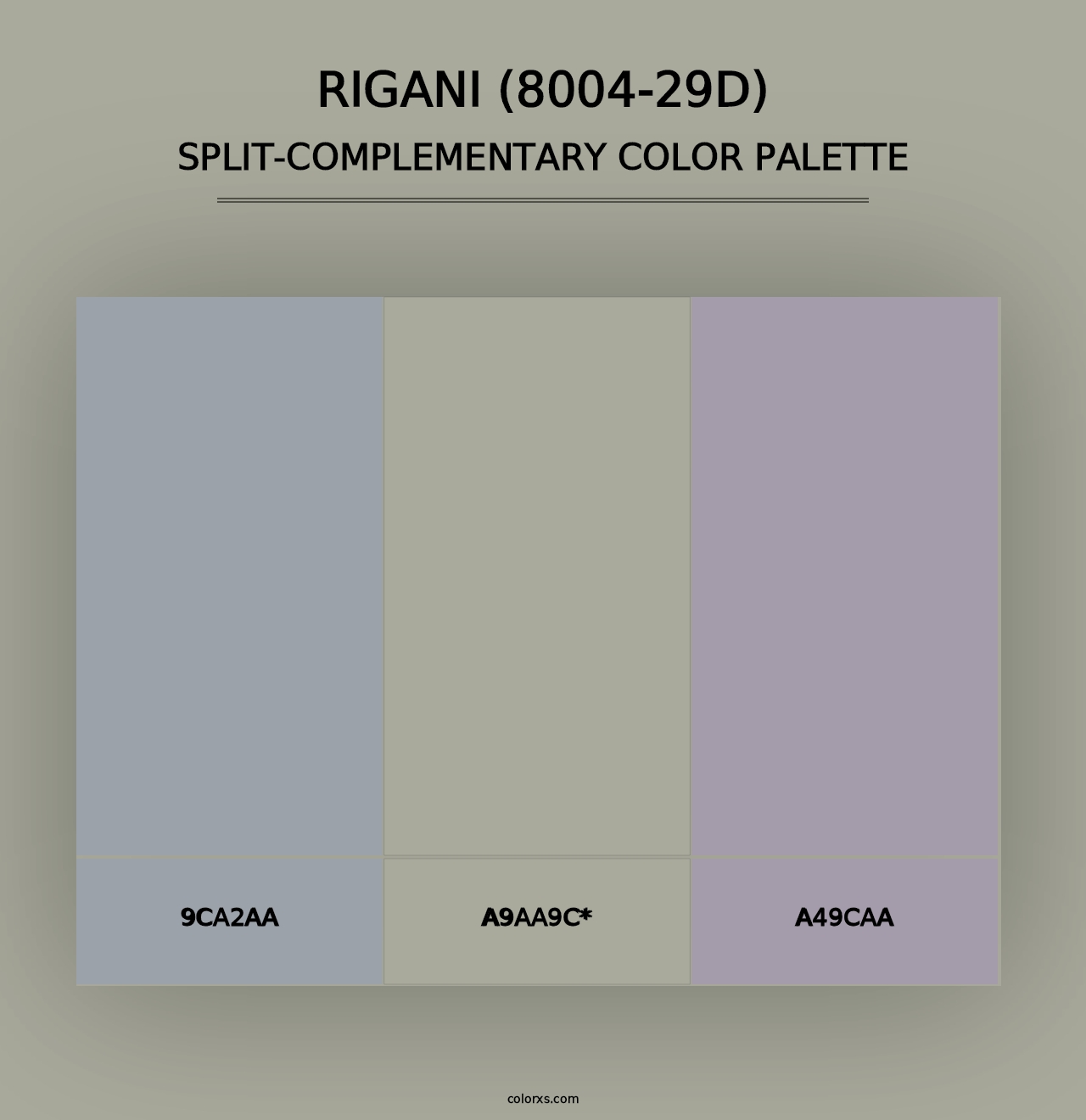 Rigani (8004-29D) - Split-Complementary Color Palette