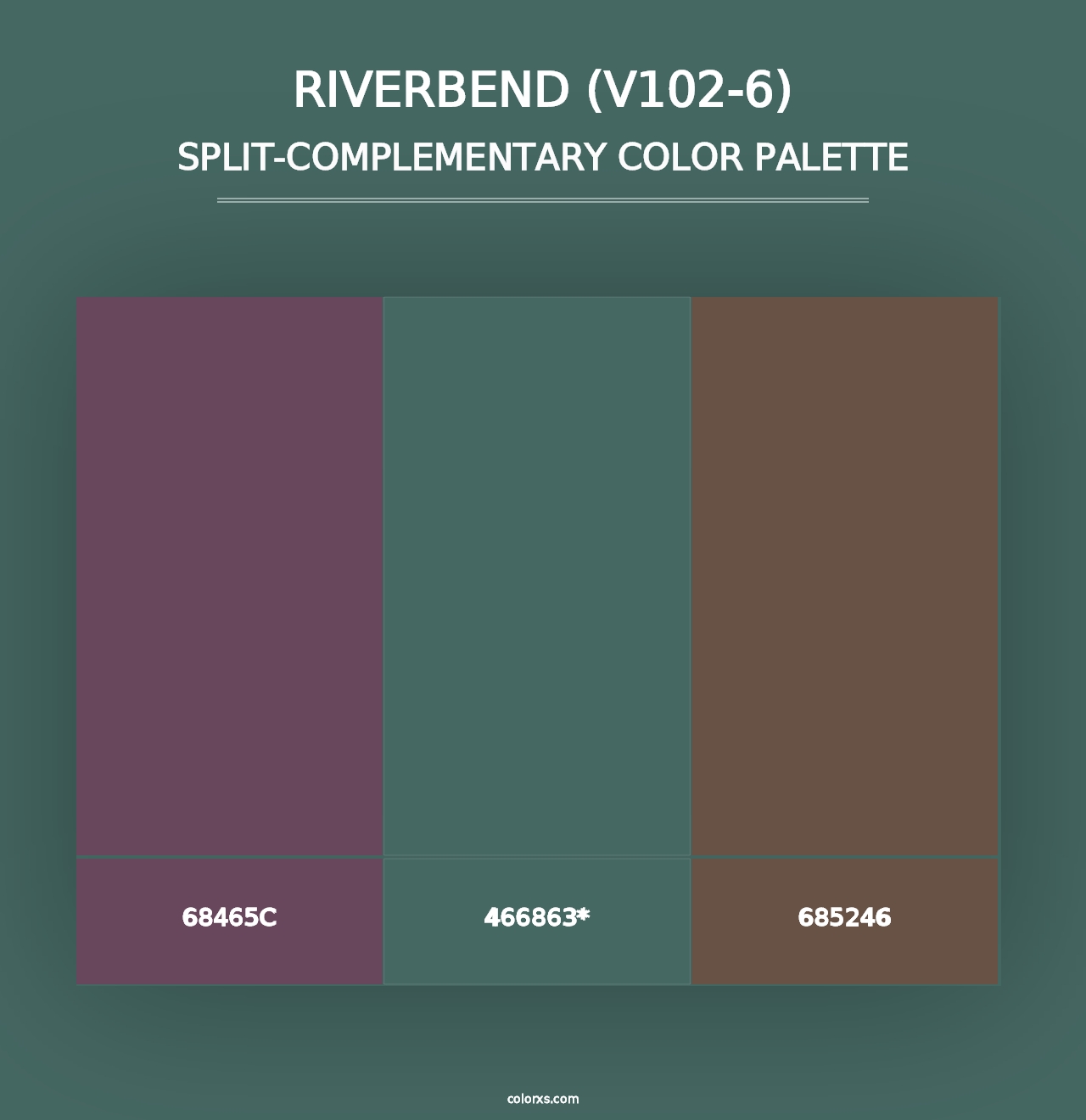 Riverbend (V102-6) - Split-Complementary Color Palette