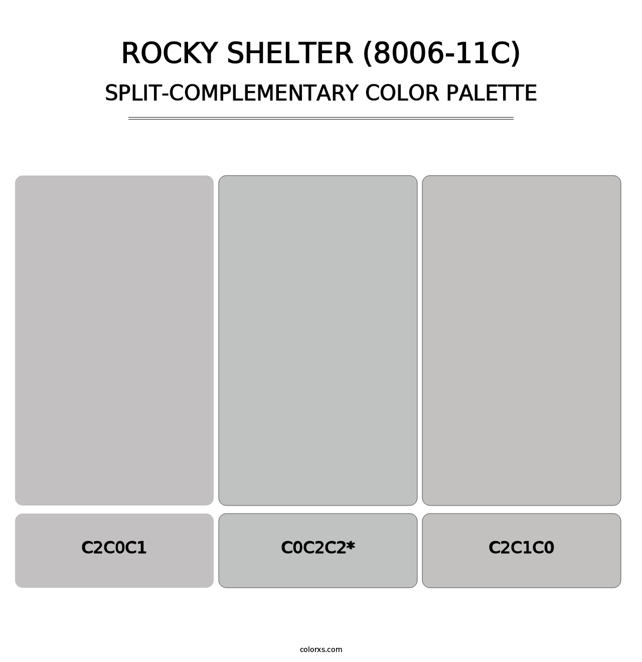 Rocky Shelter (8006-11C) - Split-Complementary Color Palette