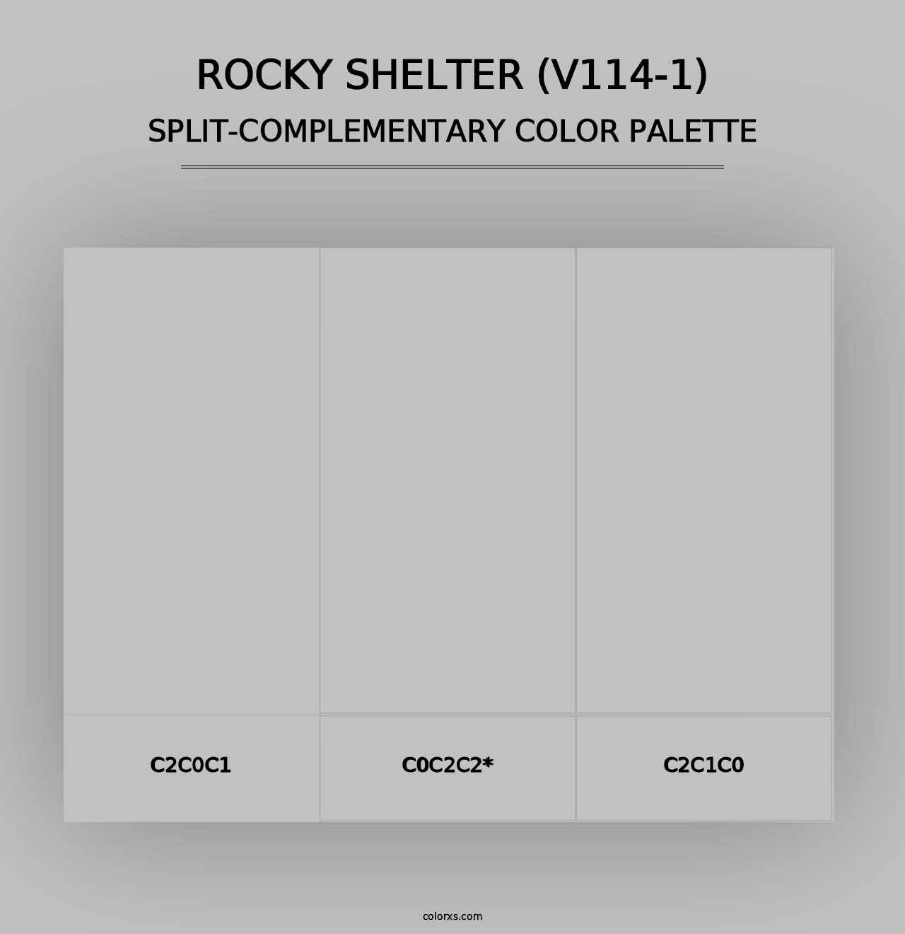 Rocky Shelter (V114-1) - Split-Complementary Color Palette