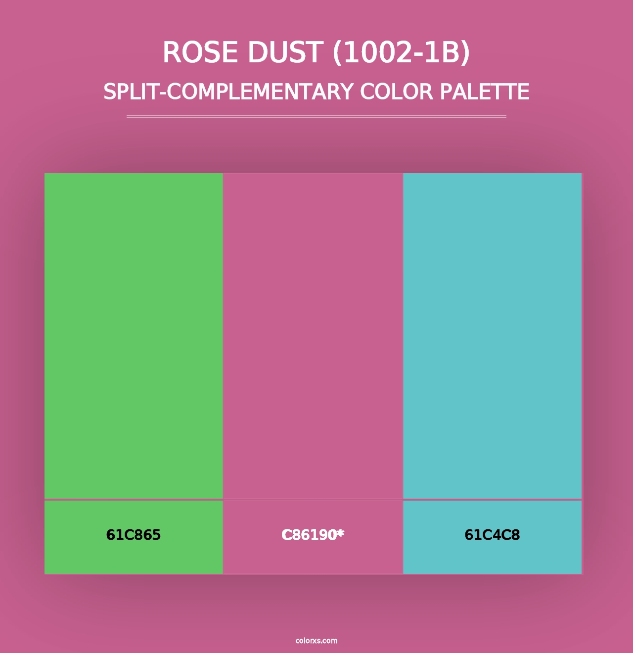 Rose Dust (1002-1B) - Split-Complementary Color Palette