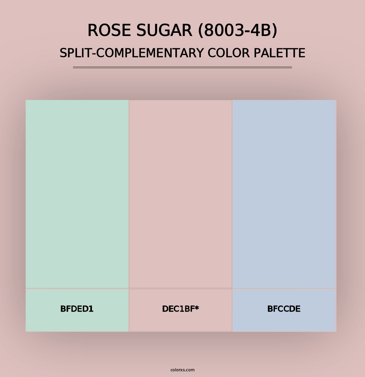 Rose Sugar (8003-4B) - Split-Complementary Color Palette