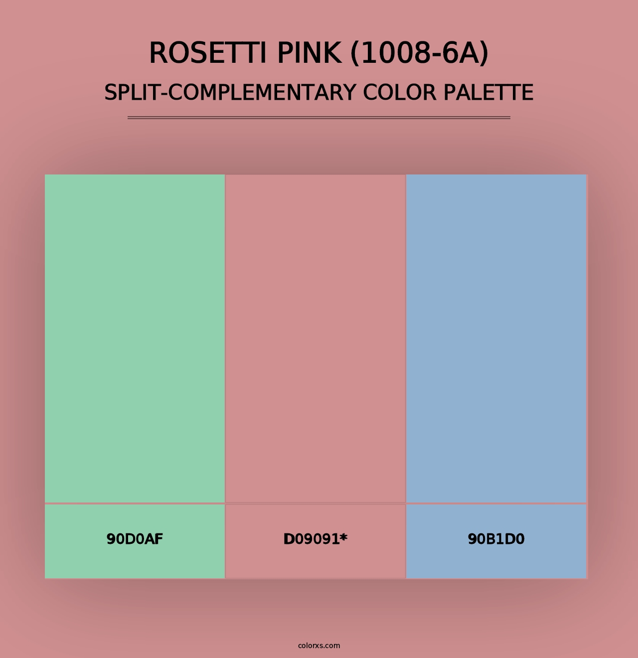 Rosetti Pink (1008-6A) - Split-Complementary Color Palette