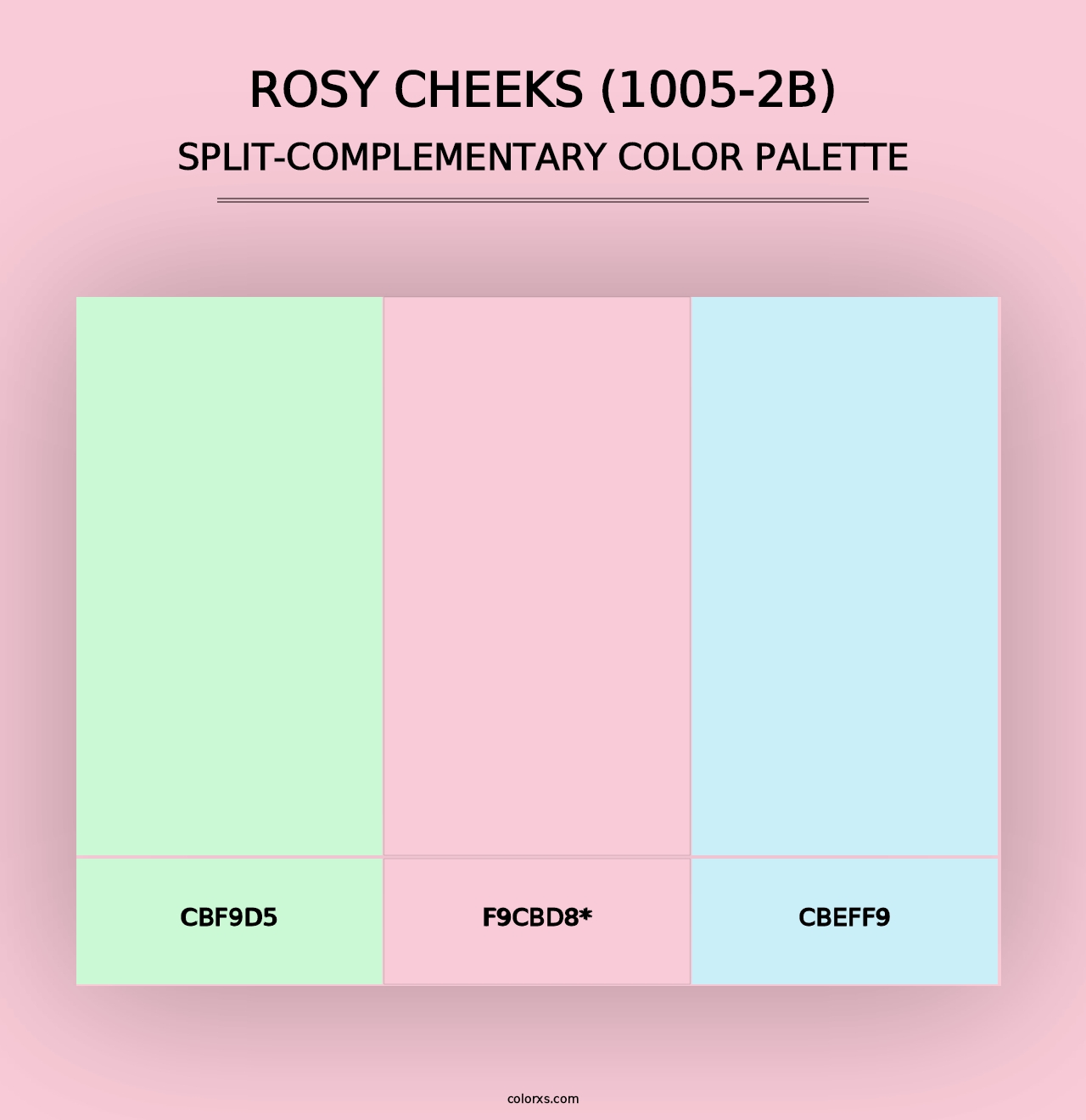 Rosy Cheeks (1005-2B) - Split-Complementary Color Palette