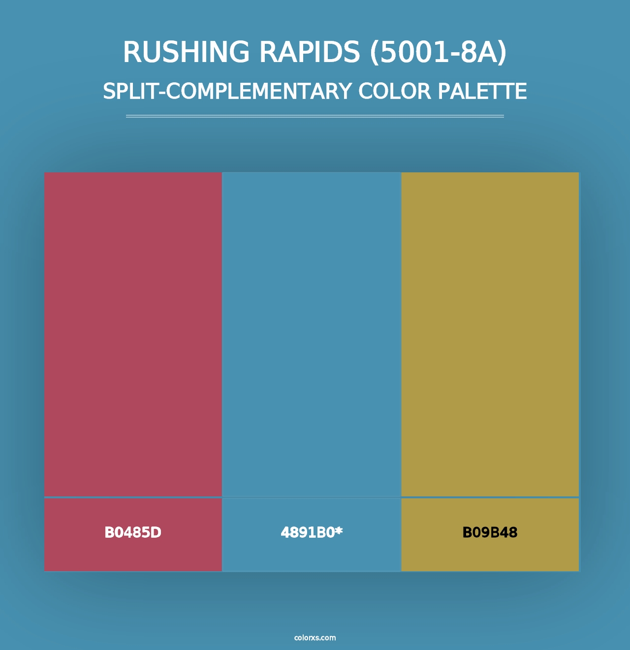 Rushing Rapids (5001-8A) - Split-Complementary Color Palette