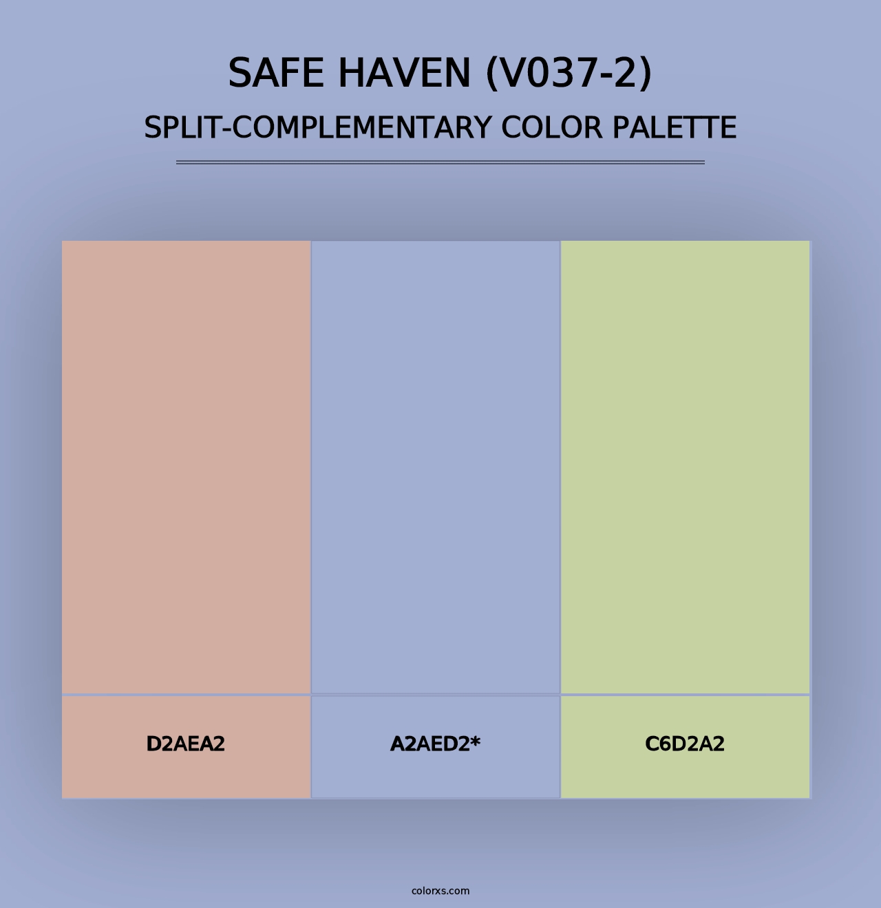 Safe Haven (V037-2) - Split-Complementary Color Palette