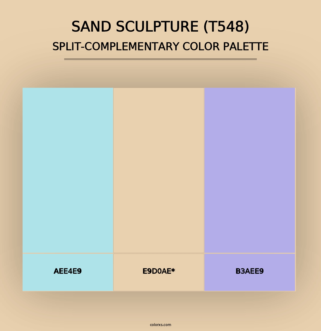 Sand Sculpture (T548) - Split-Complementary Color Palette