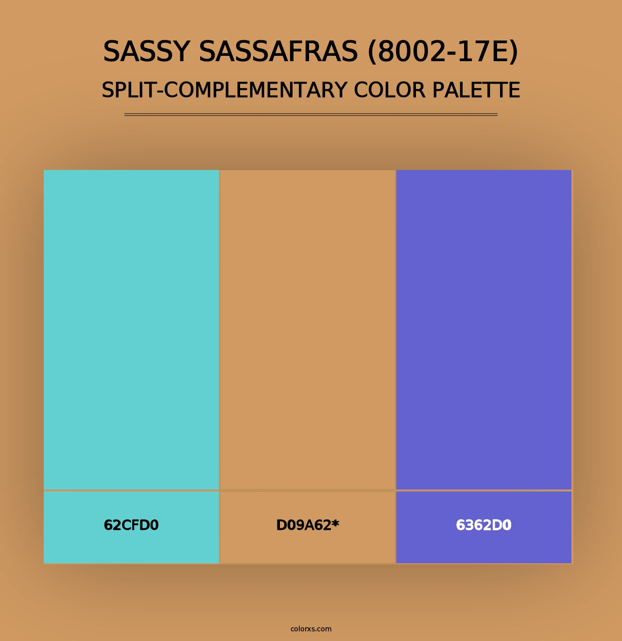 Sassy Sassafras (8002-17E) - Split-Complementary Color Palette