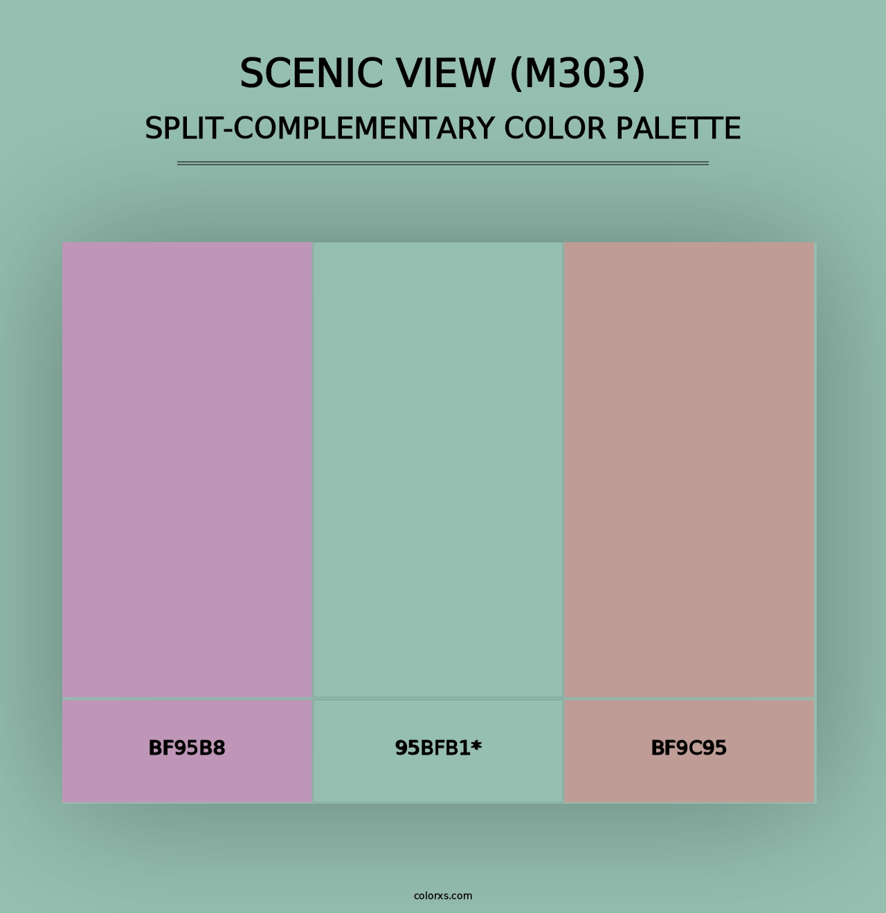 Scenic View (M303) - Split-Complementary Color Palette