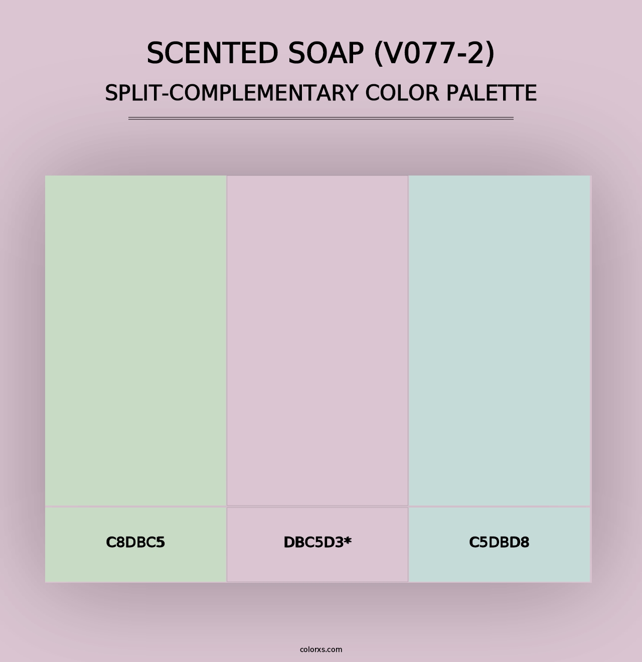 Scented Soap (V077-2) - Split-Complementary Color Palette