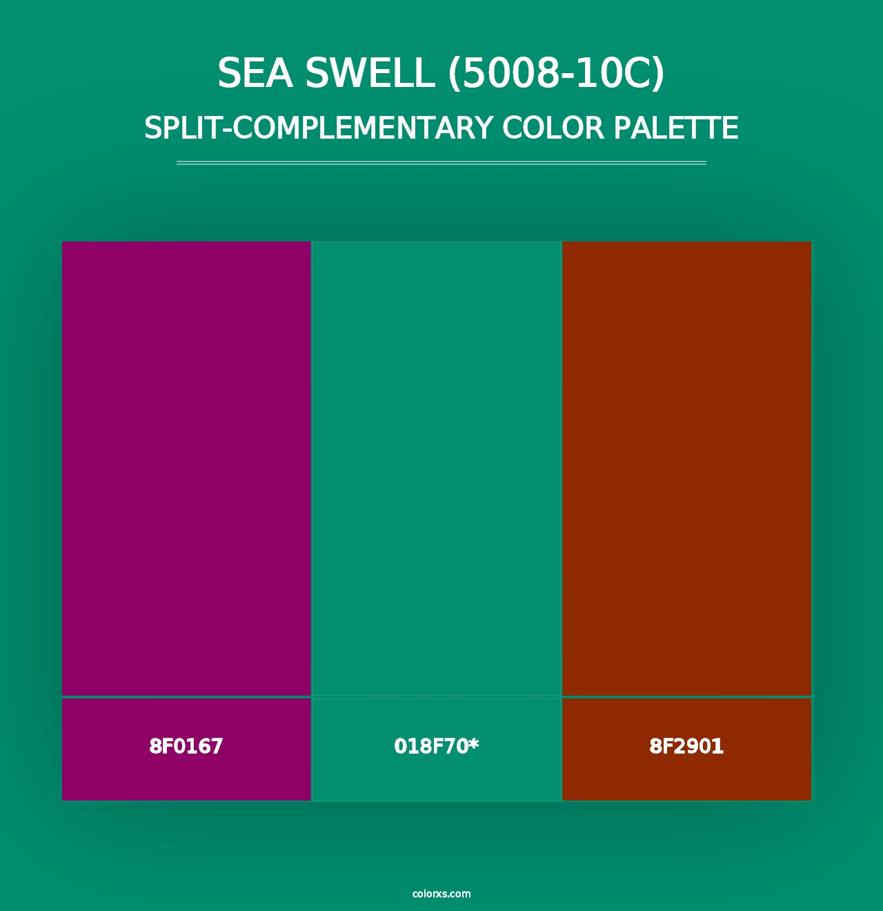 Sea Swell (5008-10C) - Split-Complementary Color Palette