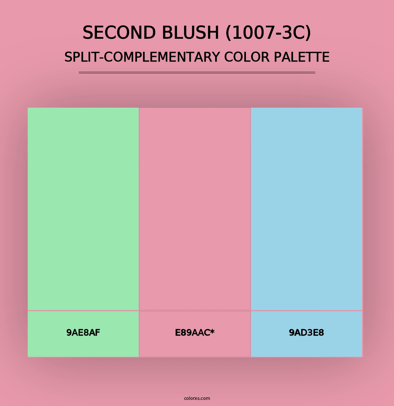 Second Blush (1007-3C) - Split-Complementary Color Palette