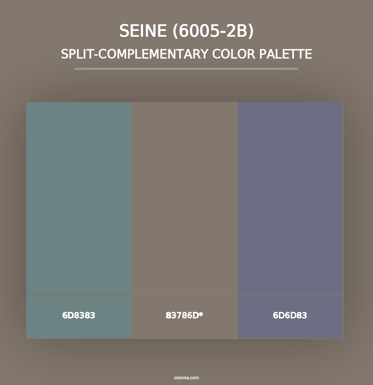 Seine (6005-2B) - Split-Complementary Color Palette