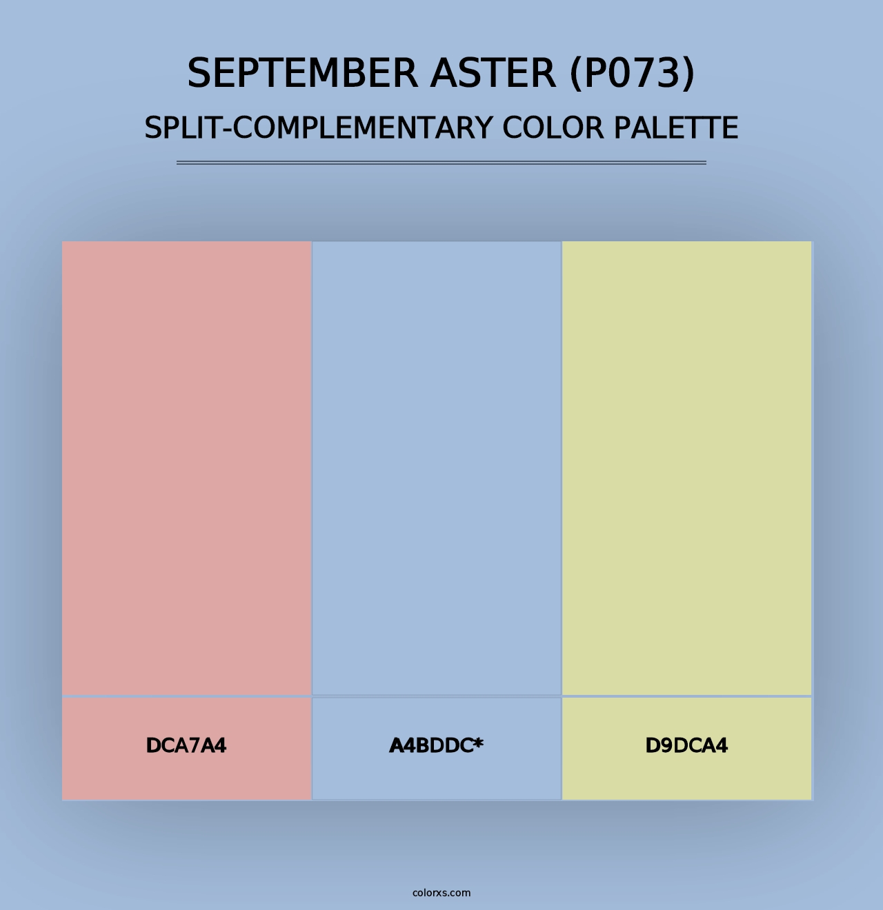 September Aster (P073) - Split-Complementary Color Palette