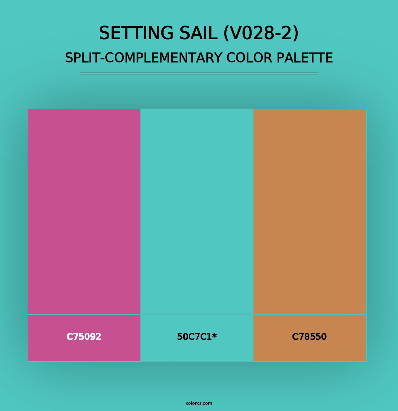 Setting Sail (V028-2) - Split-Complementary Color Palette