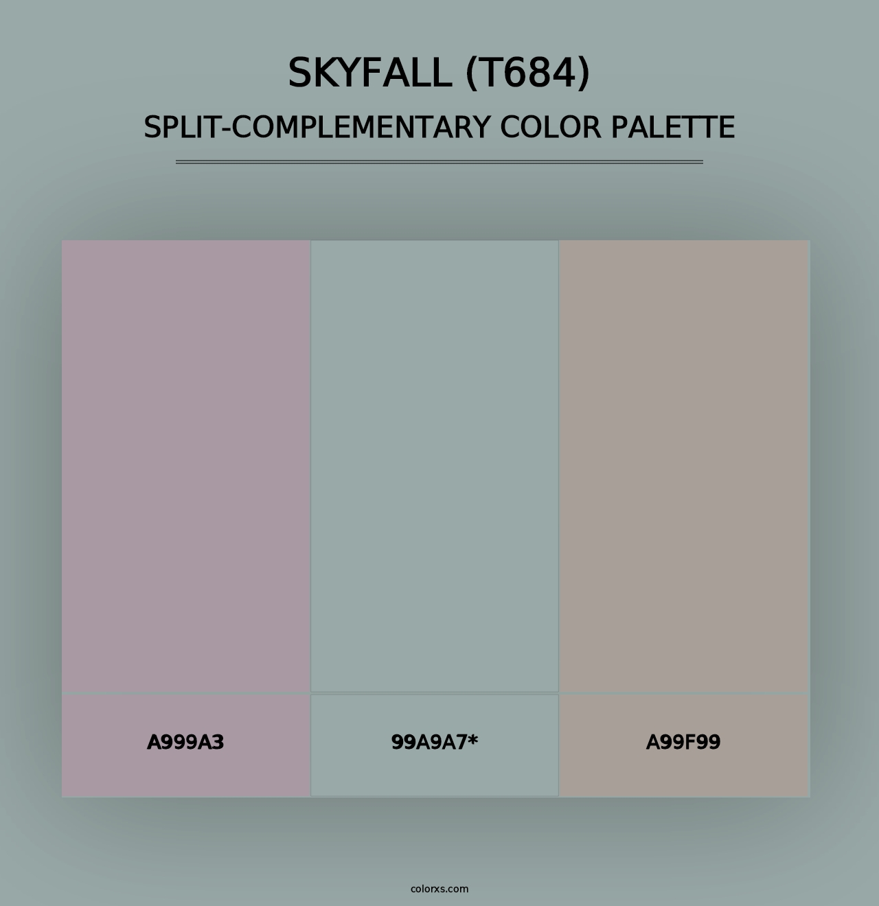 Skyfall (T684) - Split-Complementary Color Palette