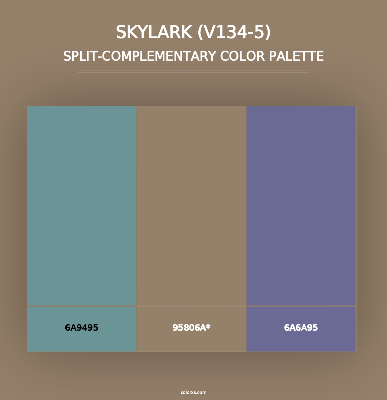 Skylark (V134-5) - Split-Complementary Color Palette