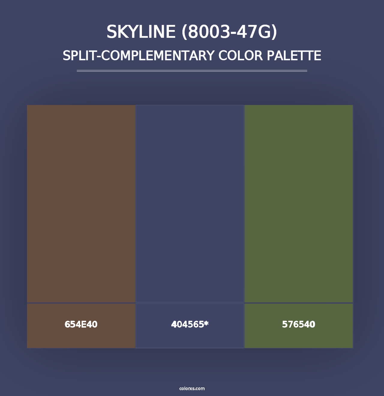 Skyline (8003-47G) - Split-Complementary Color Palette