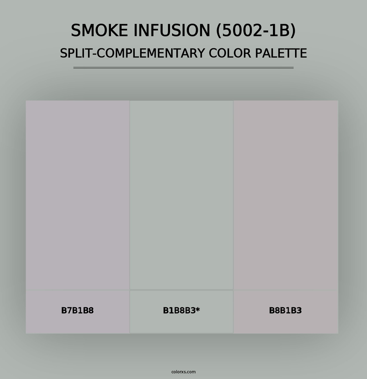 Smoke Infusion (5002-1B) - Split-Complementary Color Palette