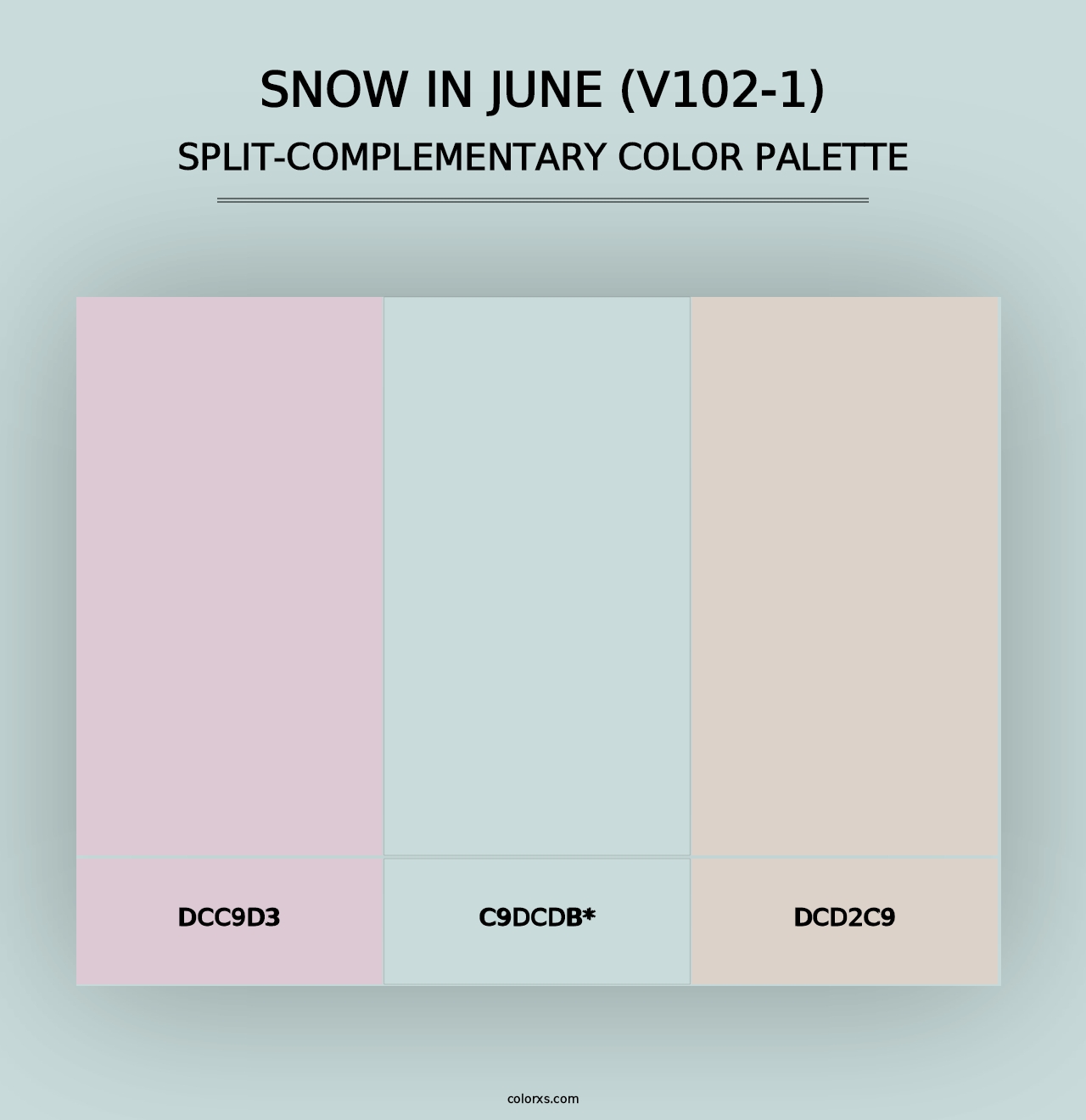 Snow in June (V102-1) - Split-Complementary Color Palette