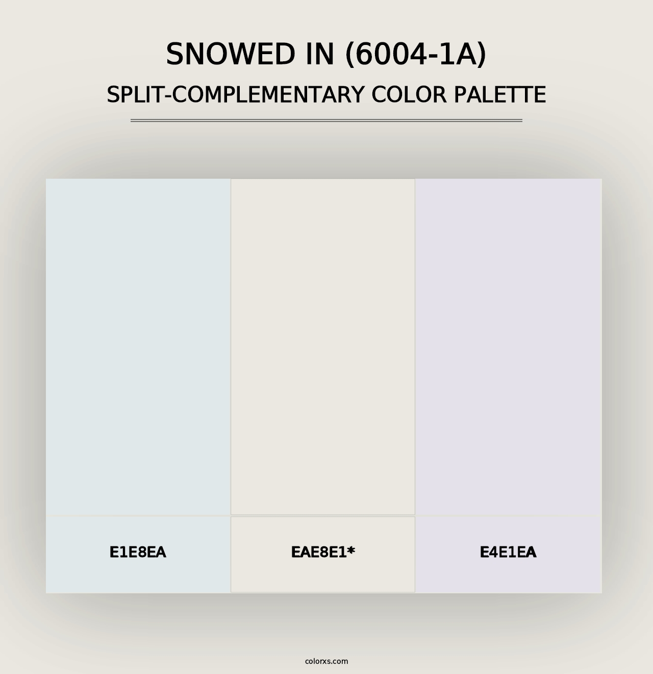 Snowed In (6004-1A) - Split-Complementary Color Palette