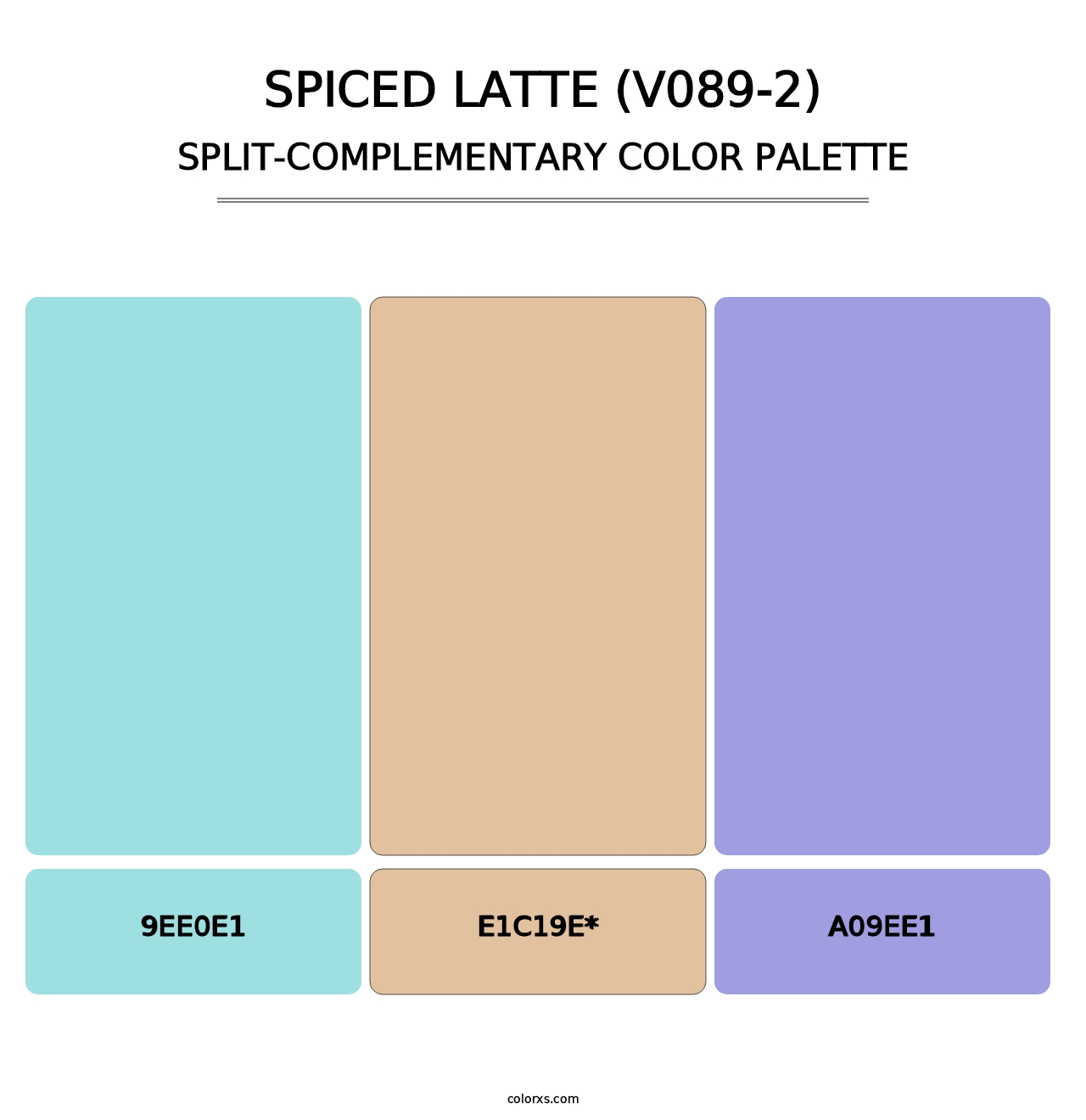 Spiced Latte (V089-2) - Split-Complementary Color Palette