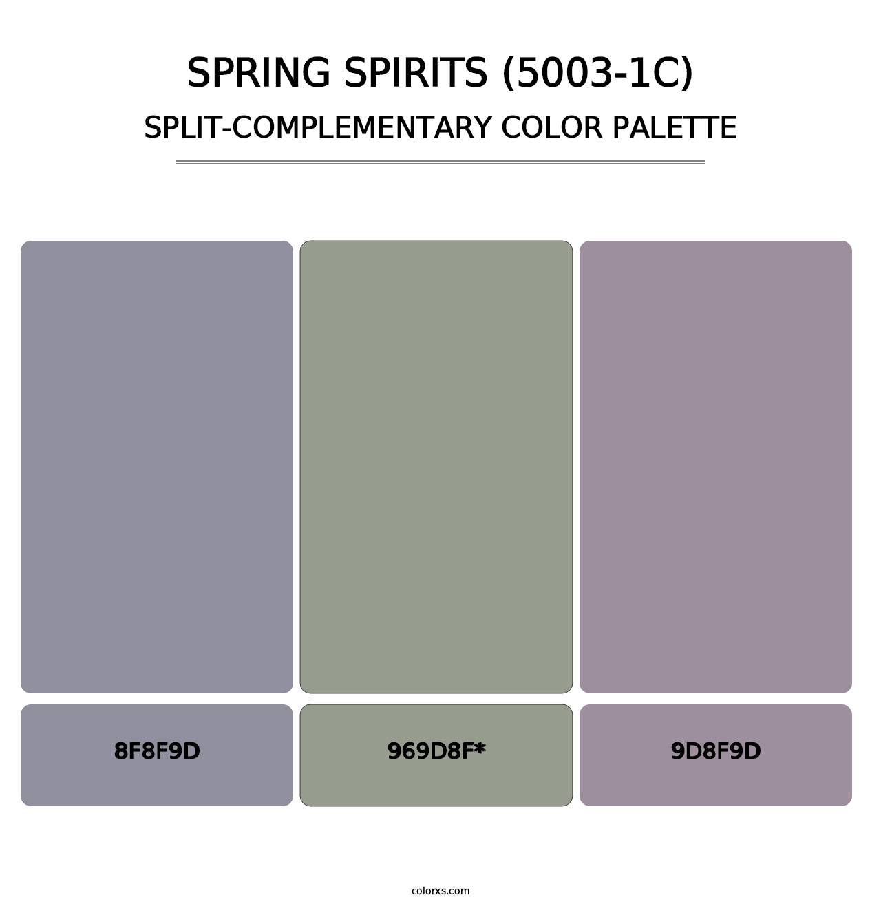 Spring Spirits (5003-1C) - Split-Complementary Color Palette