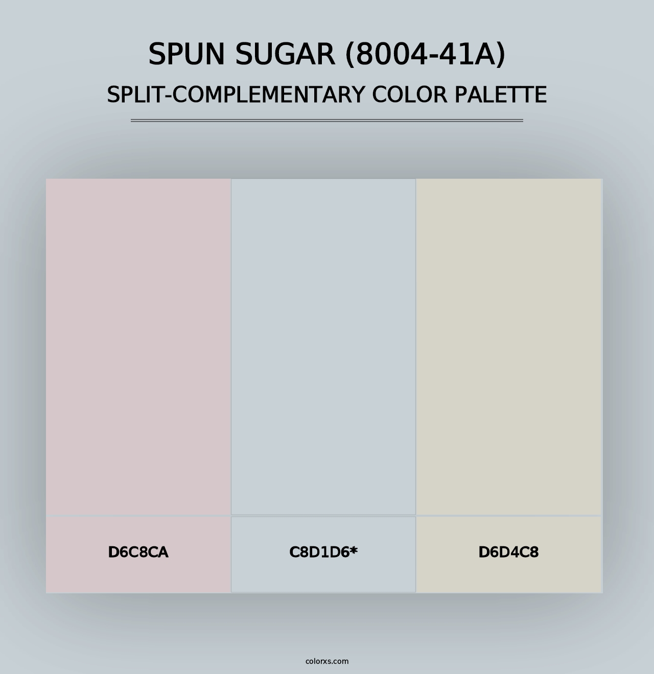 Spun Sugar (8004-41A) - Split-Complementary Color Palette