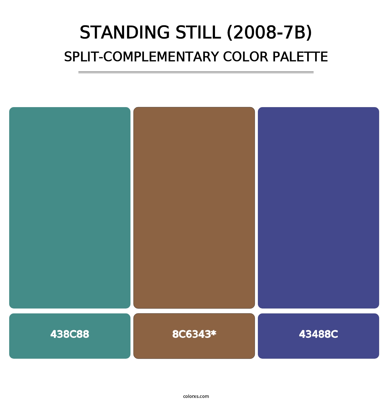 Standing Still (2008-7B) - Split-Complementary Color Palette