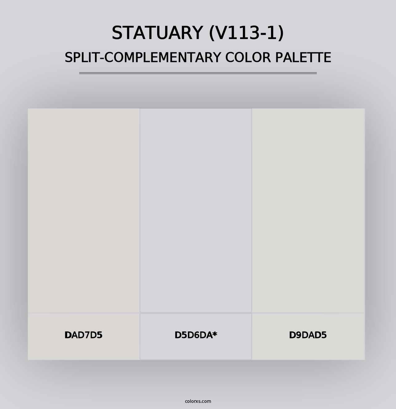 Statuary (V113-1) - Split-Complementary Color Palette