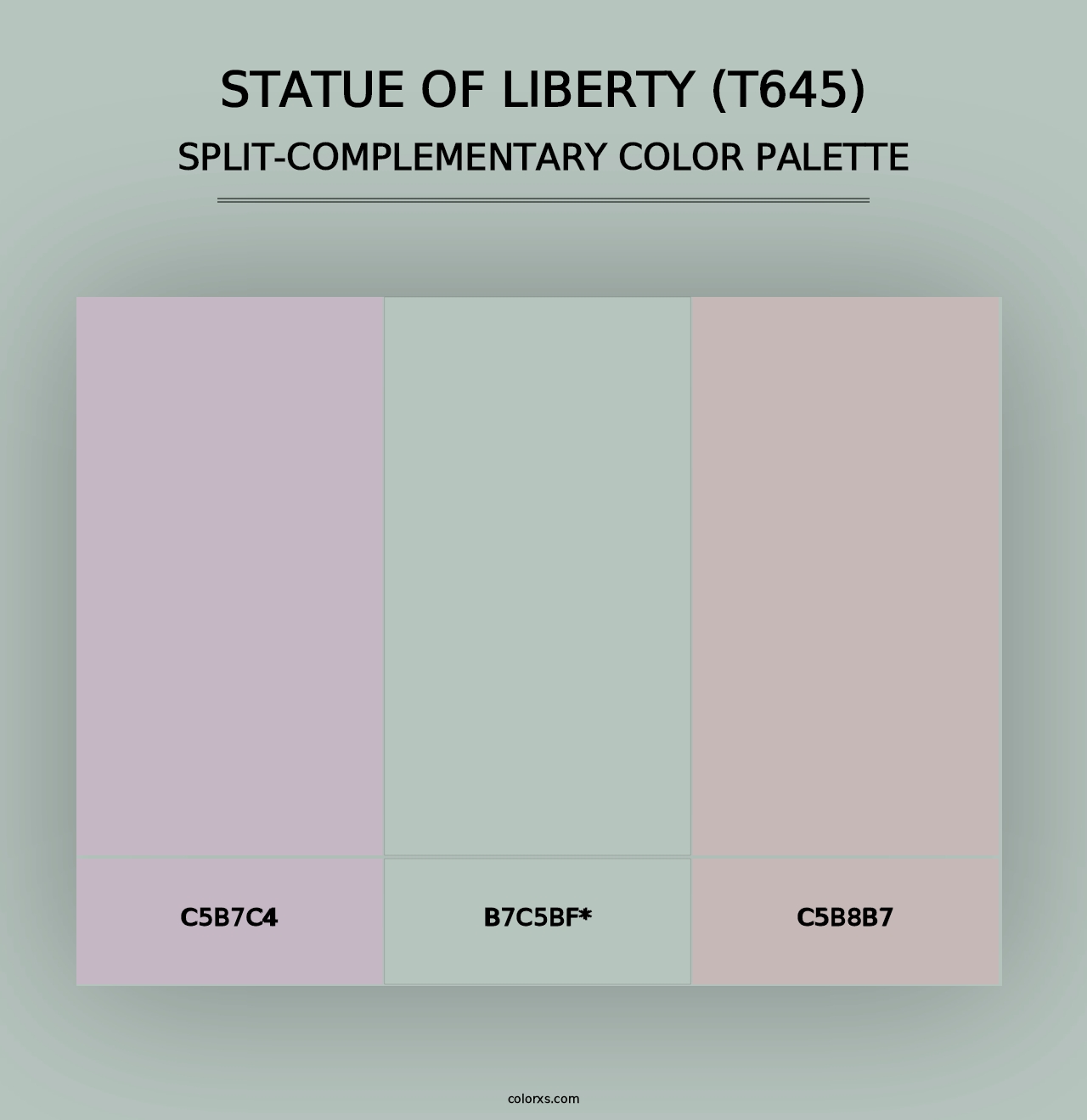 Statue of Liberty (T645) - Split-Complementary Color Palette