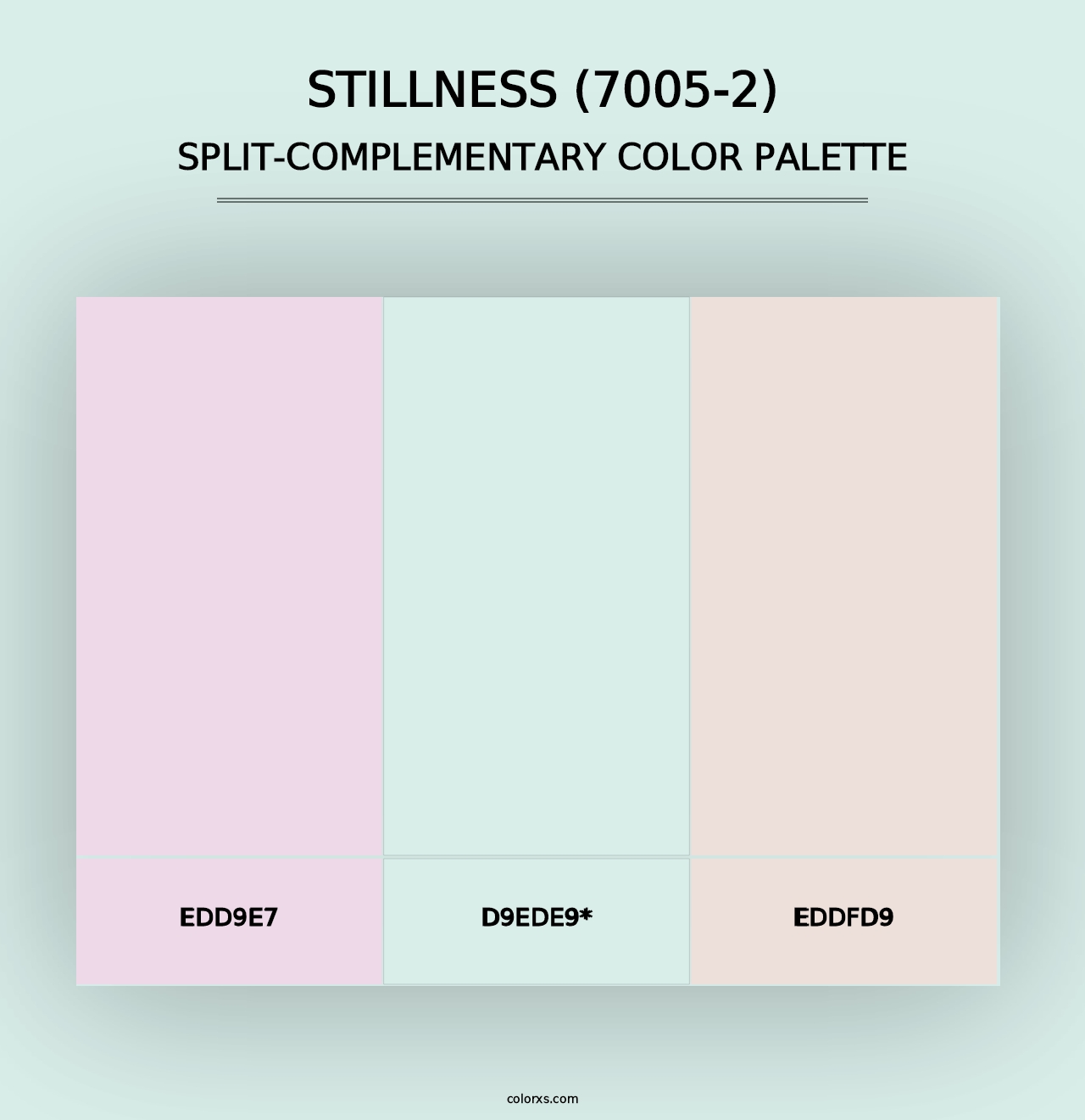 Stillness (7005-2) - Split-Complementary Color Palette