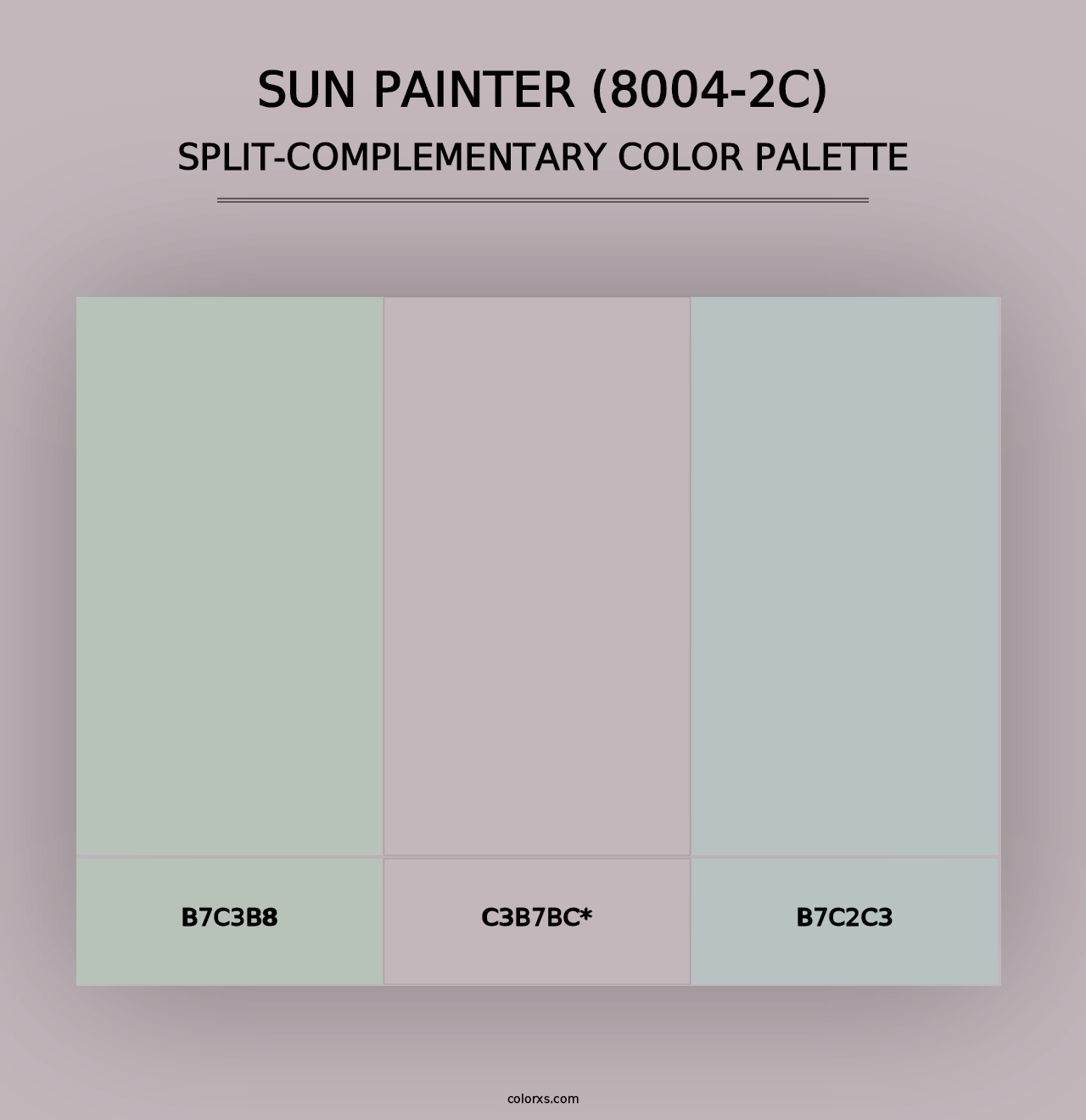 Sun Painter (8004-2C) - Split-Complementary Color Palette