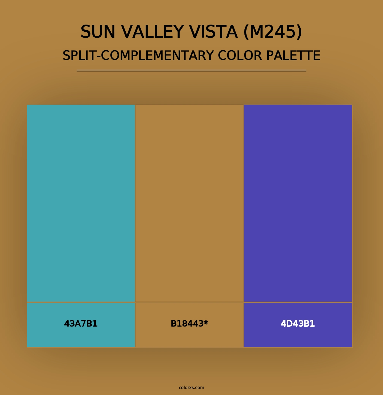 Sun Valley Vista (M245) - Split-Complementary Color Palette