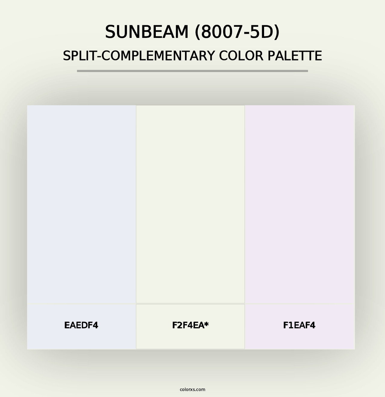 Sunbeam (8007-5D) - Split-Complementary Color Palette