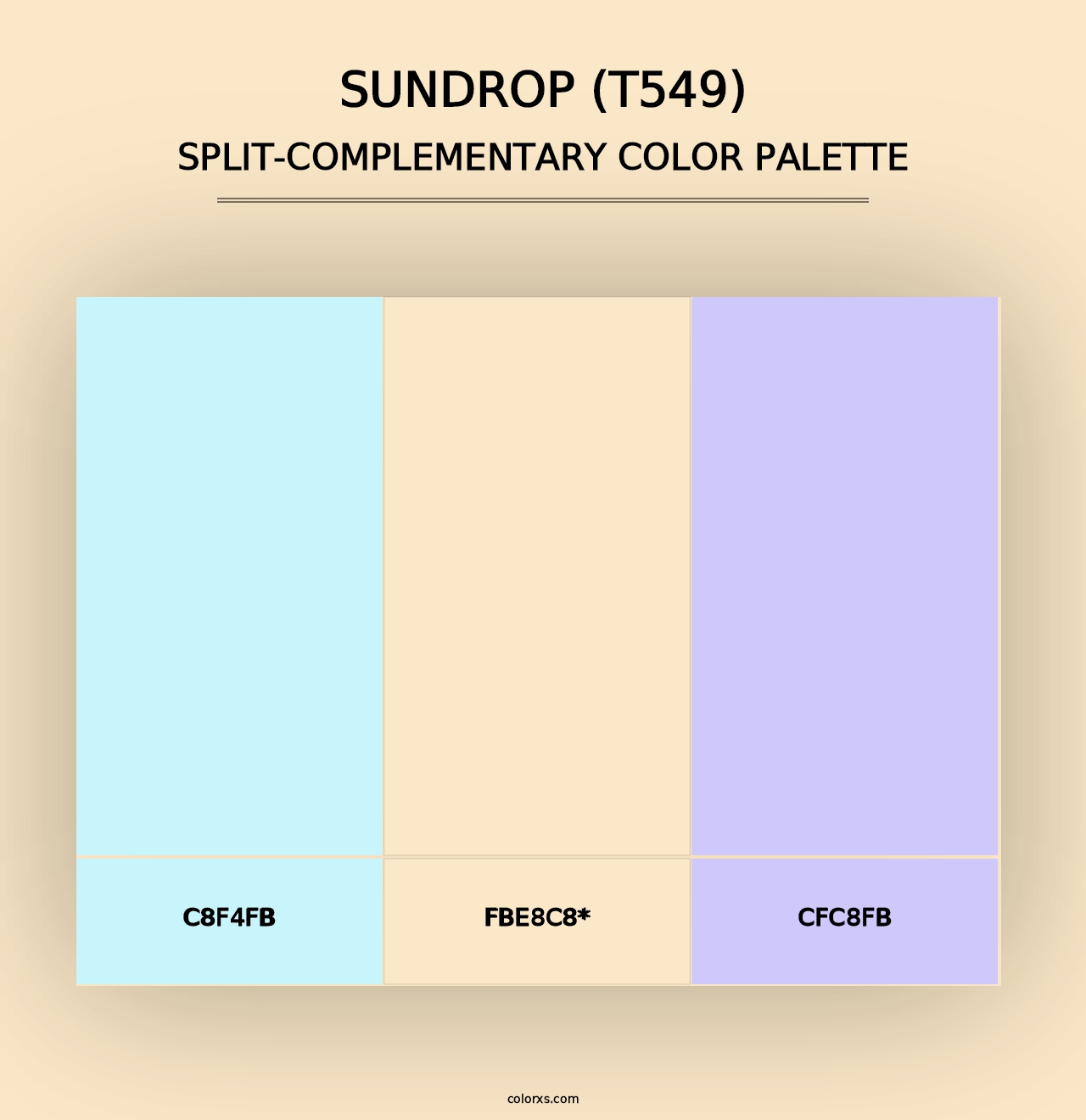 Sundrop (T549) - Split-Complementary Color Palette