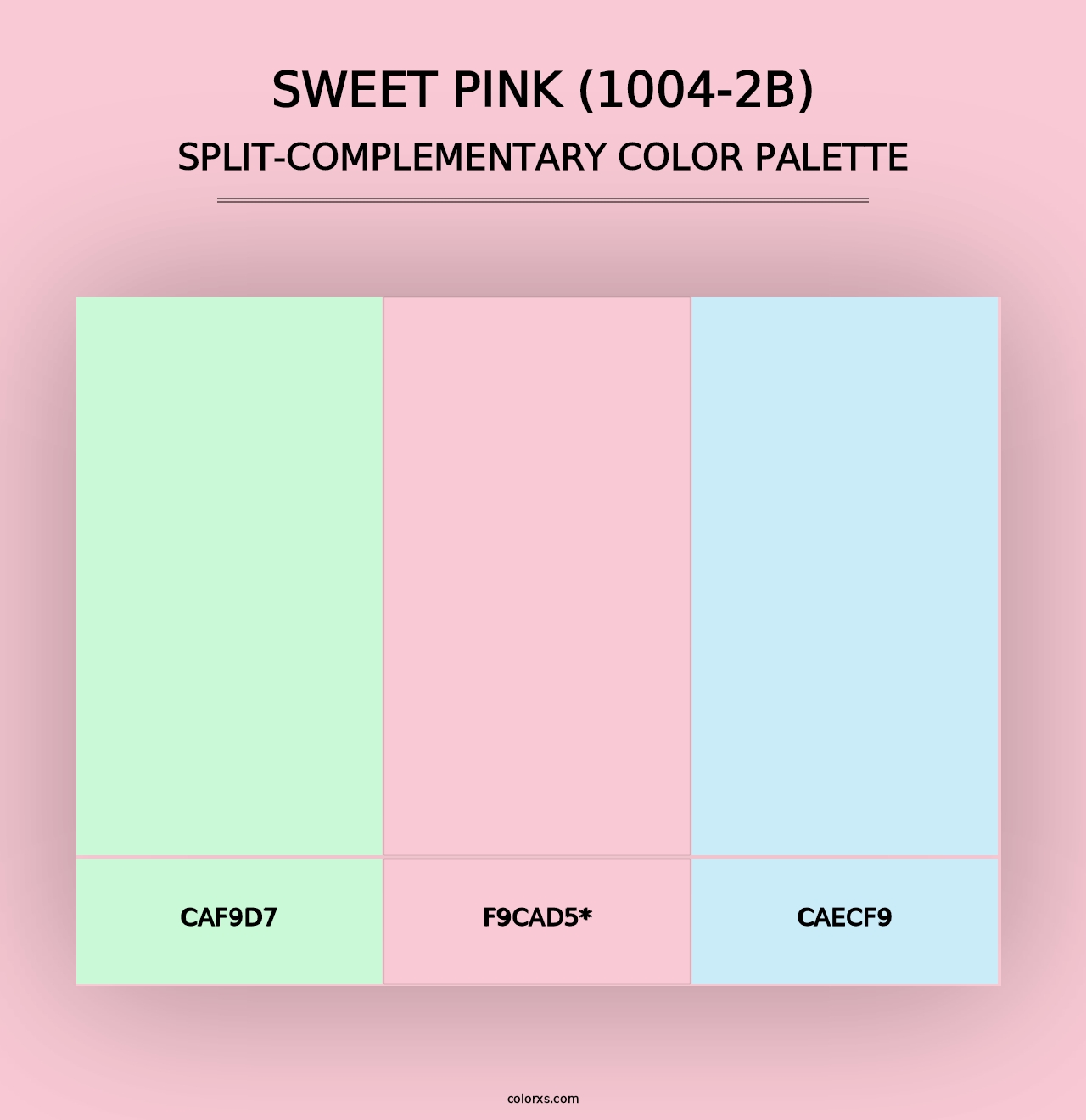 Sweet Pink (1004-2B) - Split-Complementary Color Palette