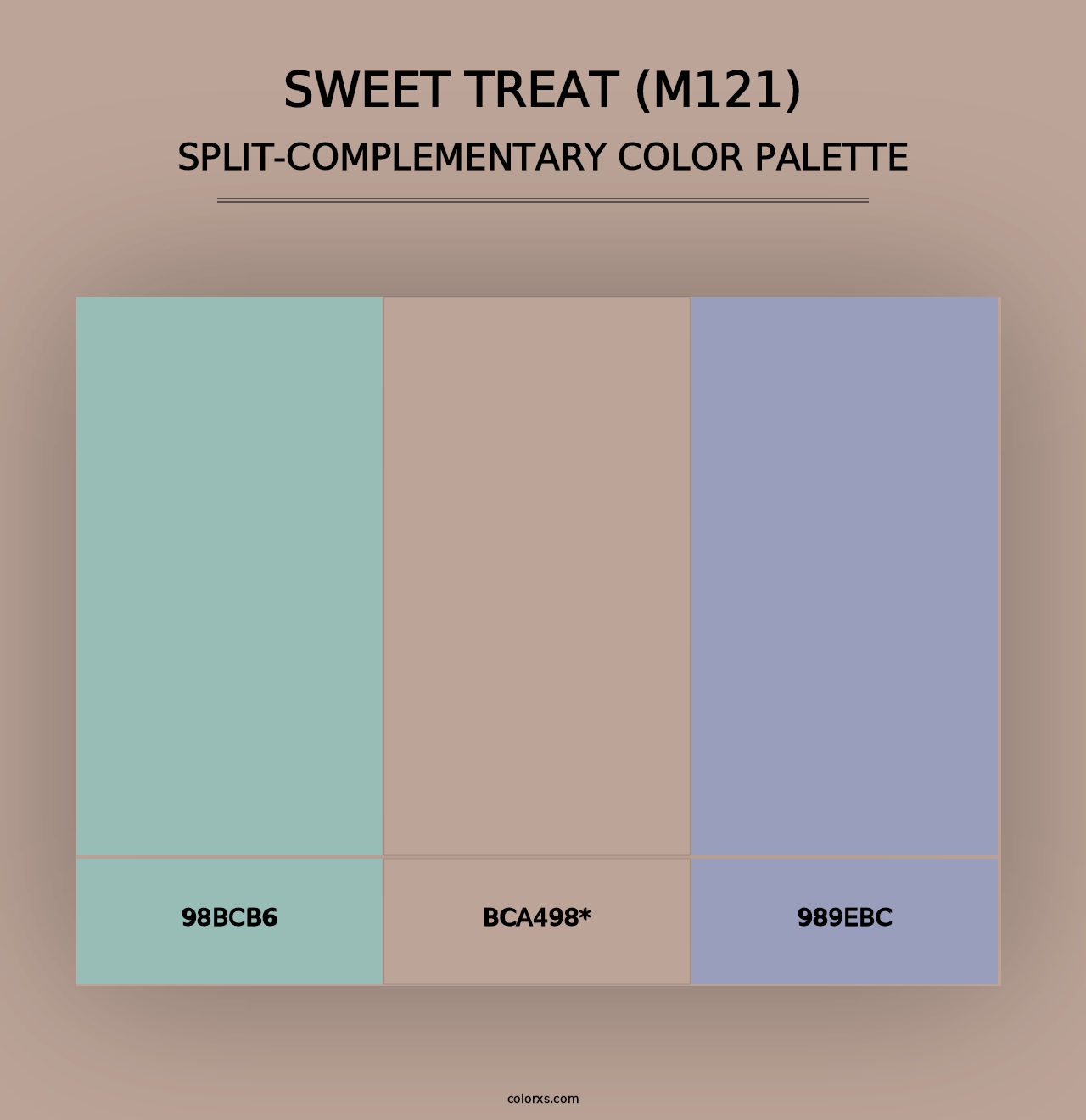 Sweet Treat (M121) - Split-Complementary Color Palette