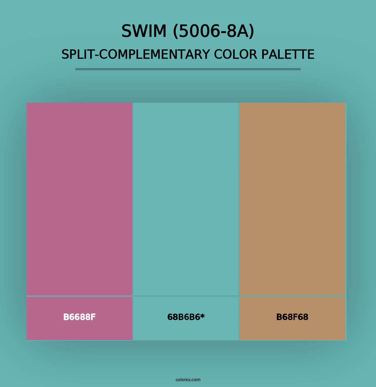 Swim (5006-8A) - Split-Complementary Color Palette