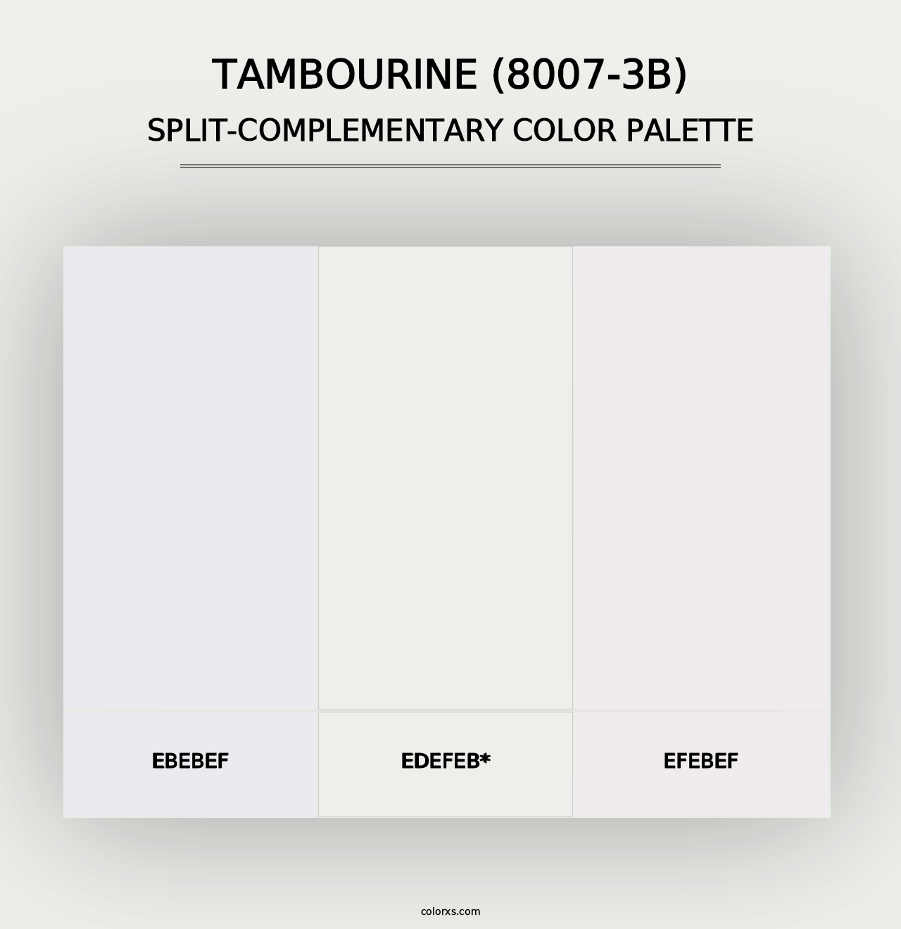 Tambourine (8007-3B) - Split-Complementary Color Palette