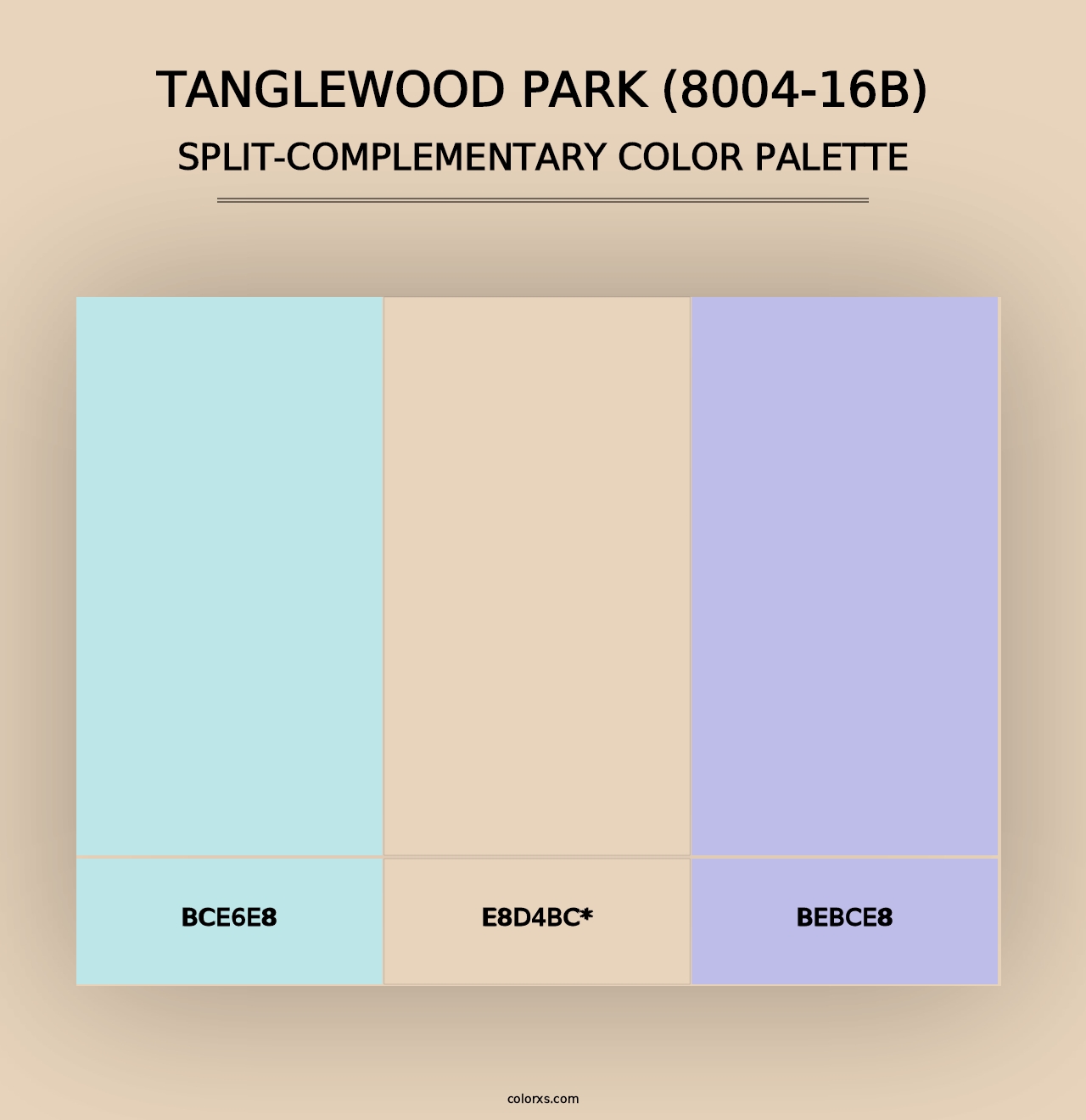 Tanglewood Park (8004-16B) - Split-Complementary Color Palette