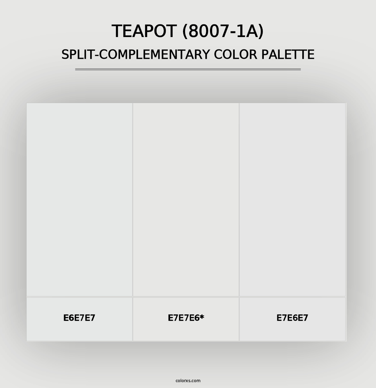 Teapot (8007-1A) - Split-Complementary Color Palette