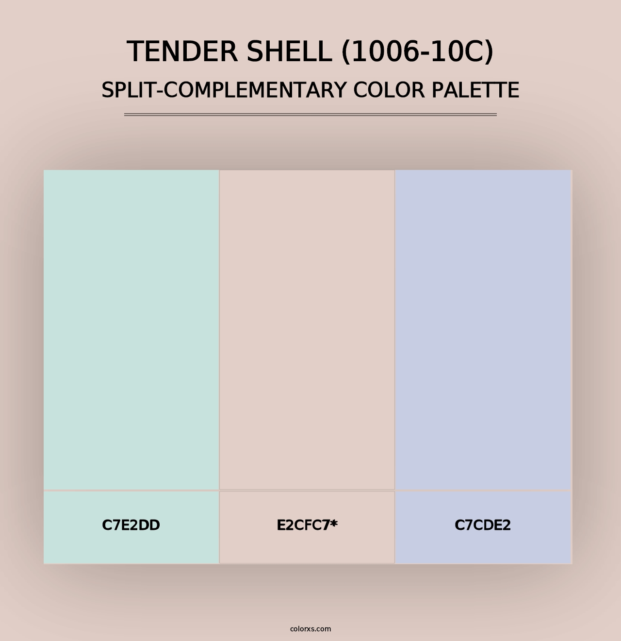 Tender Shell (1006-10C) - Split-Complementary Color Palette